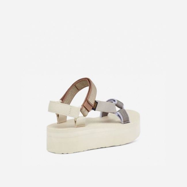 Beige Teva Flatform Universal Karina Women's Flatforms | LYXAYVX