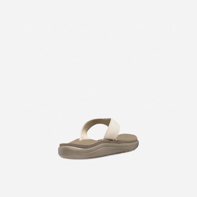 Birch Teva Voya Leather Women's Flip Flops | DK5WZA9