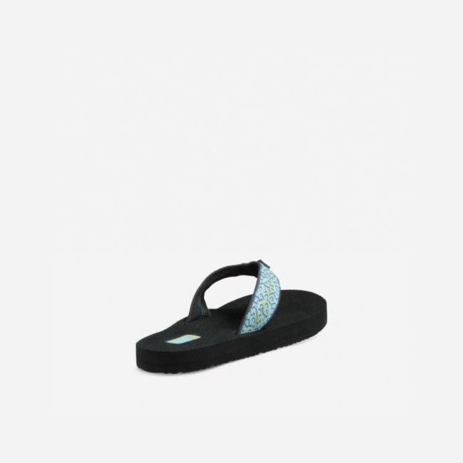 Black / Blue Teva Mush II Women's Flip Flops | UAC3N7Z