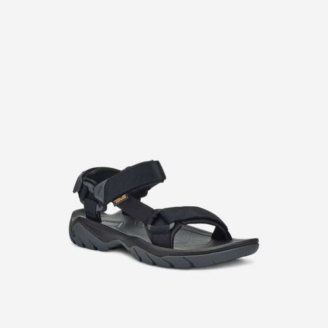 Black / Grey Teva Terra Fi 5 Universal Men's Sandals | 3VQJLRF