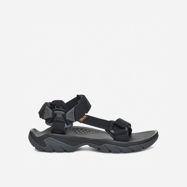 Black / Grey Teva Terra Fi 5 Universal Men\'s Sandals | 3VQJLRF