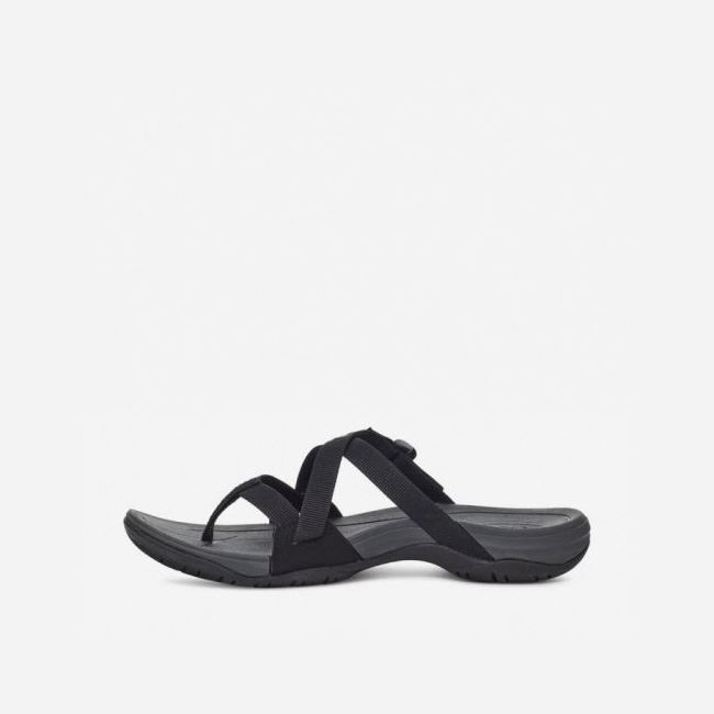 Black Teva Ascona Flip Women's Sandals | G19EWWK