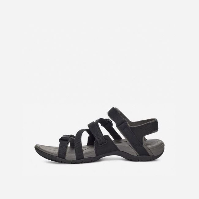 Black Teva Ascona Sport WEB Women's Sandals | H68VEIQ