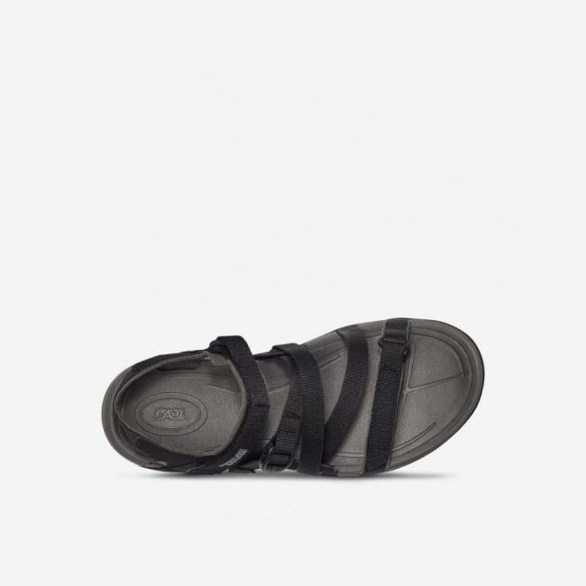 Black Teva Ascona Sport WEB Women's Sandals | H68VEIQ