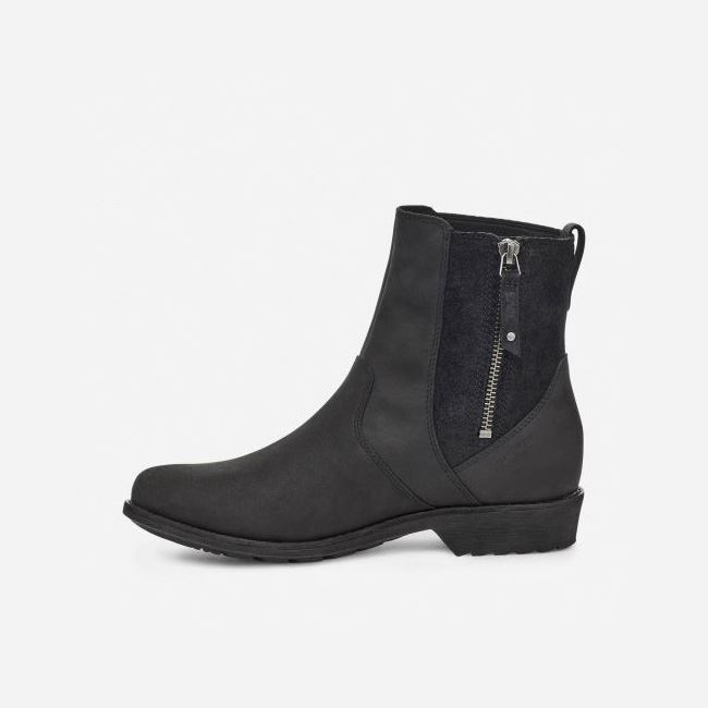 Black Teva Ellery Ankle WP Women's Boots | PBSRZS8