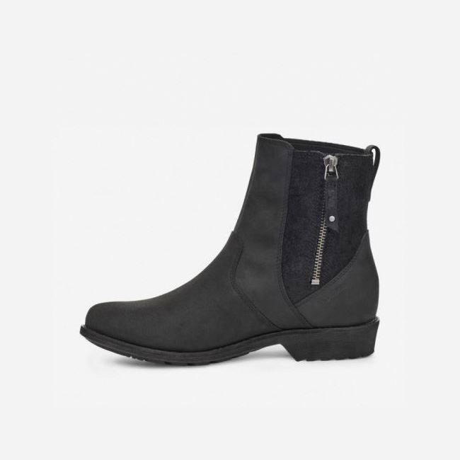 Black Teva Ellery Ankle Waterproof Women's Shoes | ERLBUBS