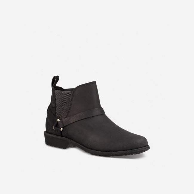 Black Teva Ellery Chelsea FG Waterproof Women's Boots | BFWIOUN