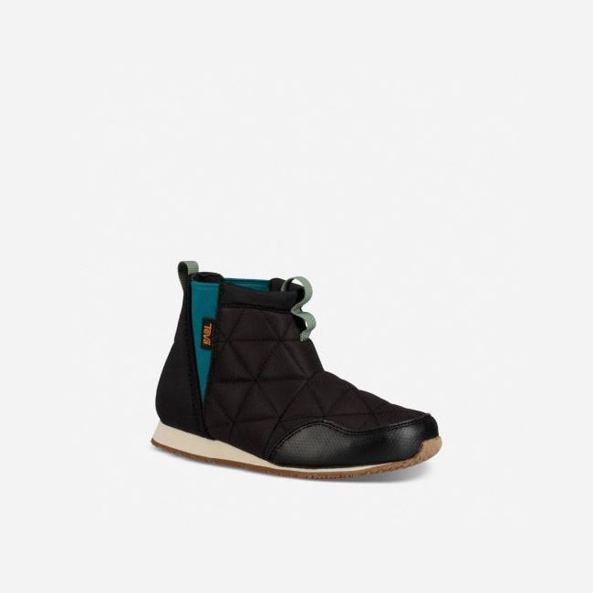 Black Teva Ember Mid Kids' Boots | 921ZIZ5