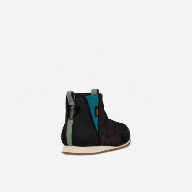 Black Teva Ember Mid Kids' Boots | 921ZIZ5