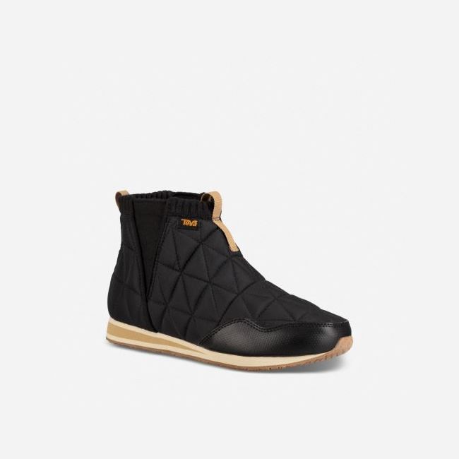 Black Teva Ember Mid Women's Boots | LW0UX1F