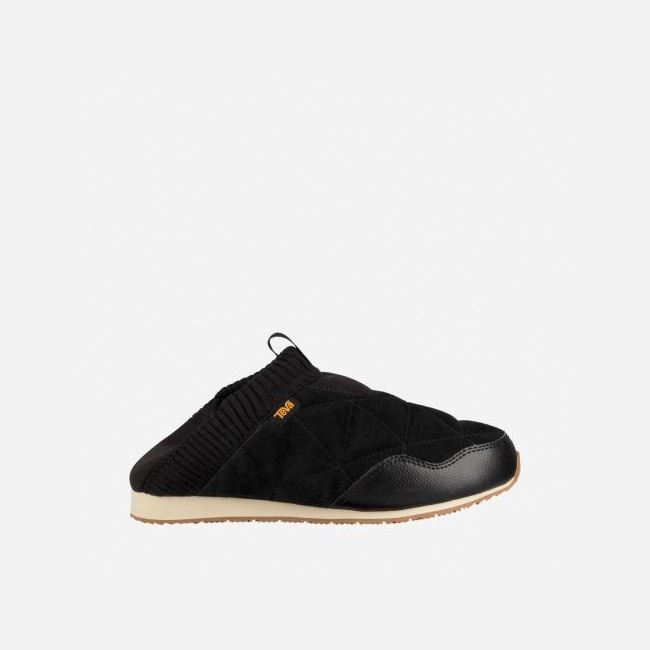 Black Teva Ember Moc Shearling Women's Slip Ons | UGLMIF8