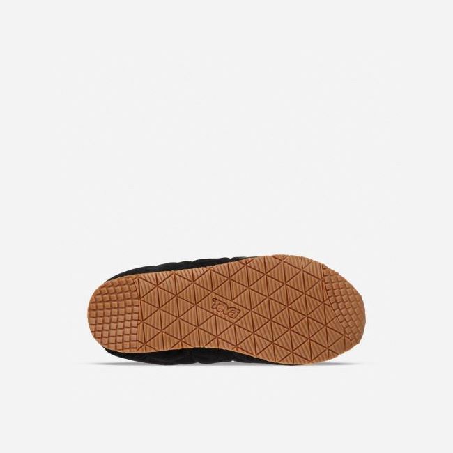 Black Teva Ember Moc Shearling Women's Slip Ons | UGLMIF8