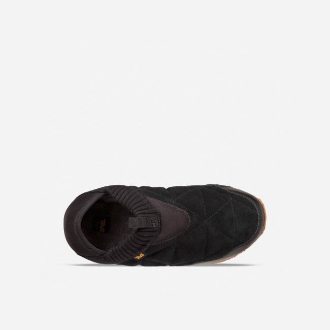 Black Teva Ember Moc Shearling Women's Slip Ons | UGLMIF8