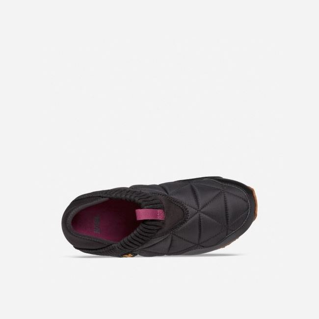 Black Teva Ember Moc Women's Slip Ons | RSG6F4I