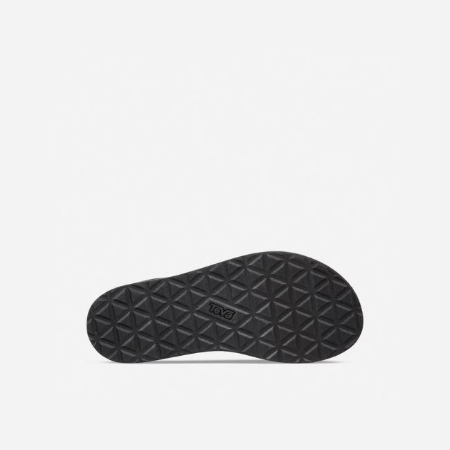 Black Teva Flatform Universal Mesh Print Women's Flatforms | CSFCLLA