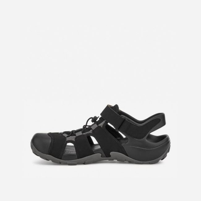 Black Teva Flintwood Men's Sandals | TBYYMVA