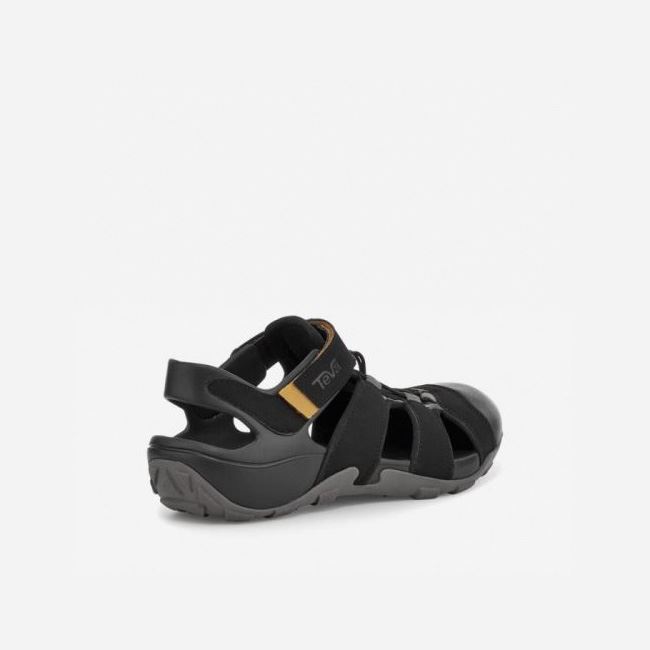 Black Teva Flintwood Men's Sandals | TBYYMVA