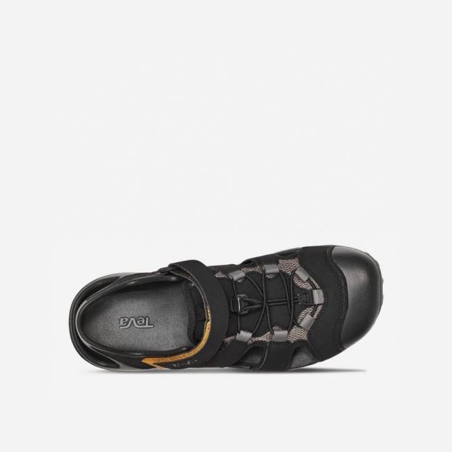 Black Teva Flintwood Men's Sandals | TBYYMVA