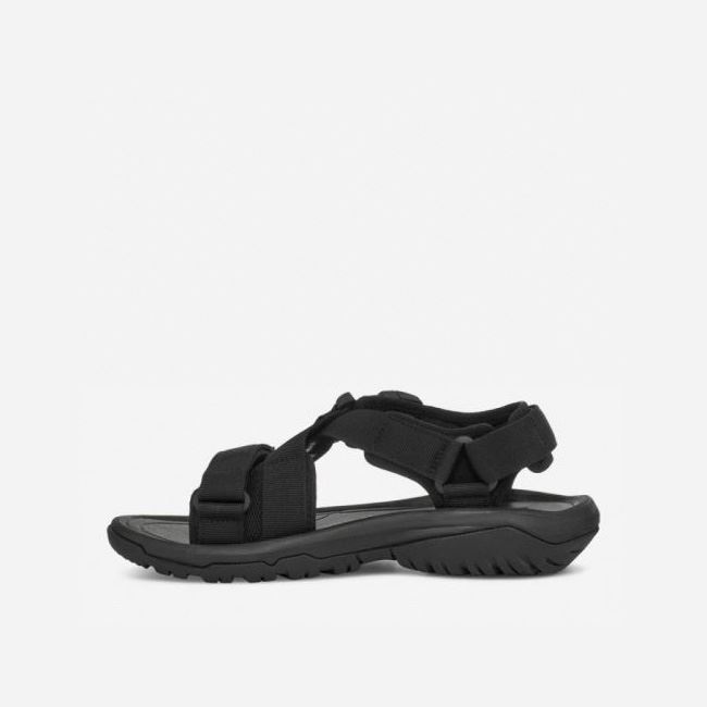 Black Teva Hurricane Verge Men's Sandals | TIPZVP8