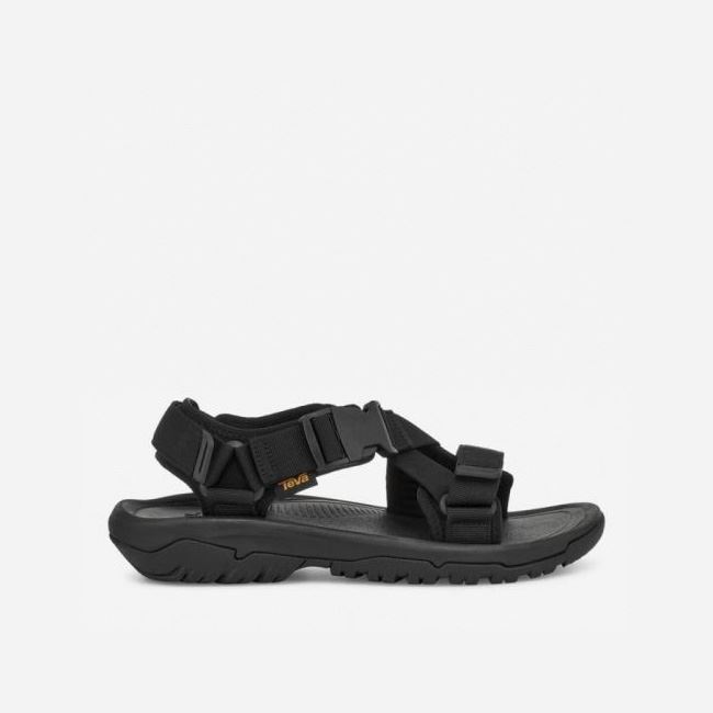 Black Teva Hurricane Verge Men\'s Sandals | TIPZVP8