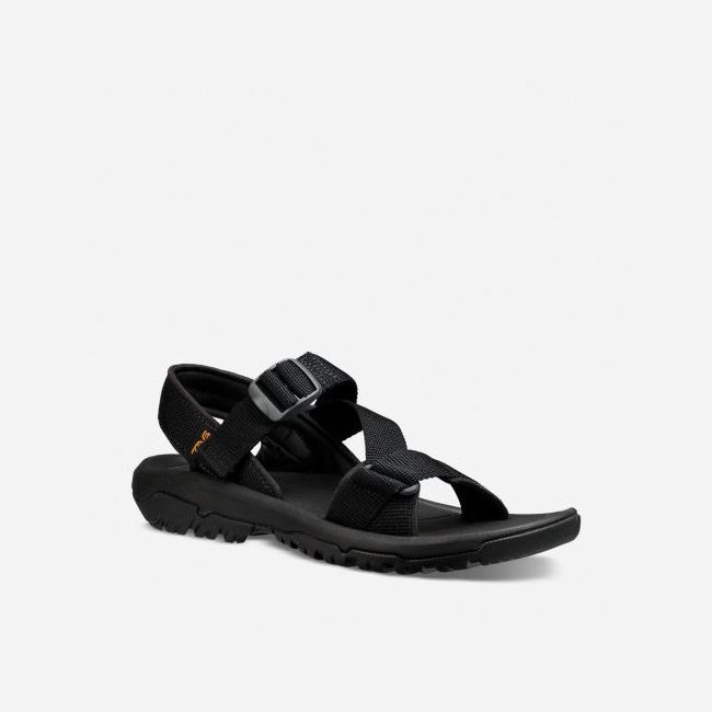 Black Teva Hurricane XLT2 Cross Strap Men's Sandals | KFTOPTJ