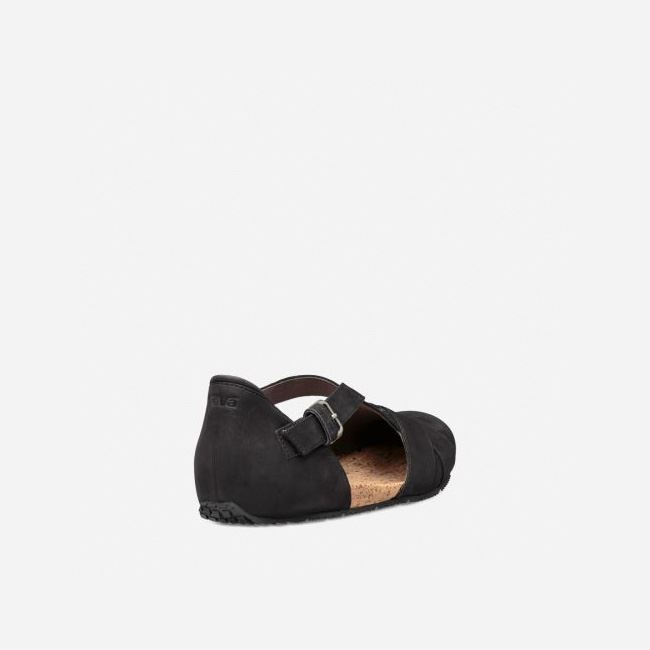 Black Teva Mahonia Mary Jane Women's Slip Ons | EKSD74L