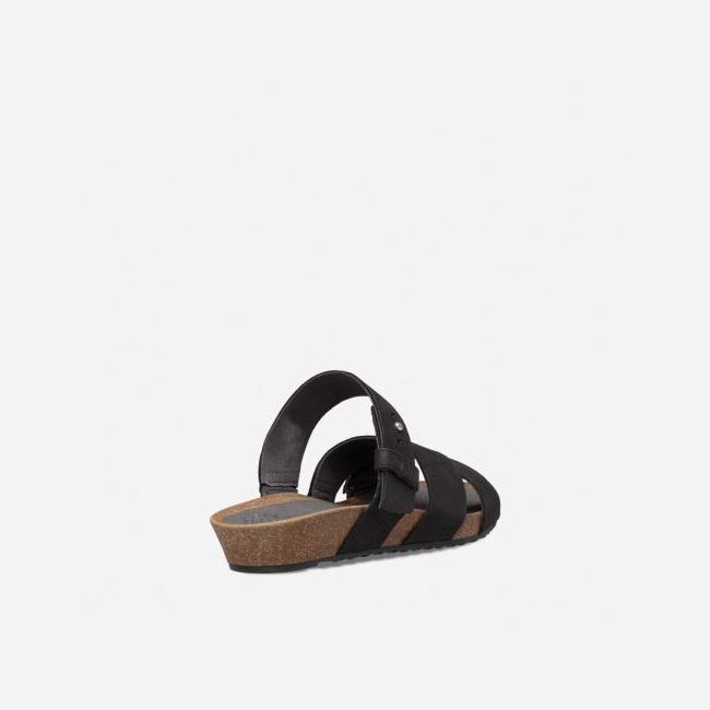 Black Teva Mahonia Slide Women's Sandals | KEL7KUO