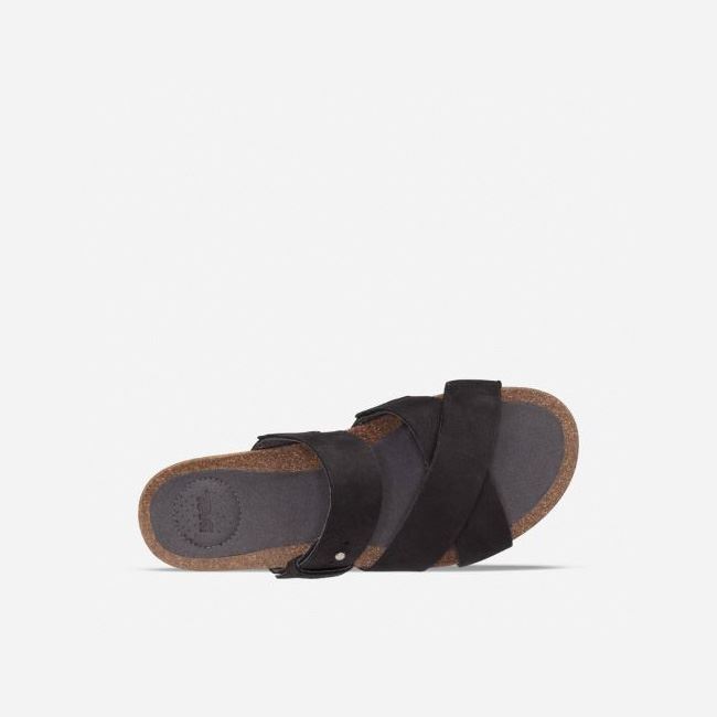 Black Teva Mahonia Slide Women's Sandals | KEL7KUO