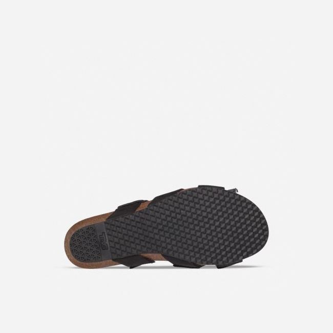 Black Teva Mahonia Slide Women's Sandals | KEL7KUO