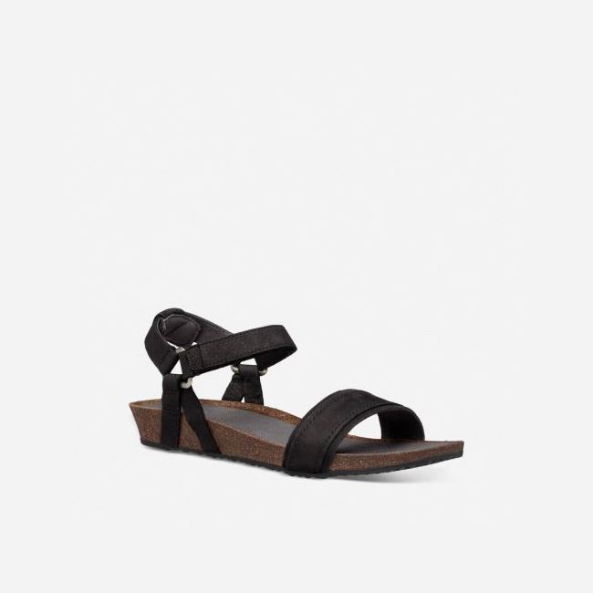 Black Teva Mahonia Stitch Women's Sandals | D1RMWFF