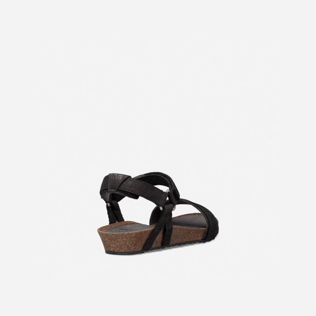 Black Teva Mahonia Stitch Women's Sandals | D1RMWFF