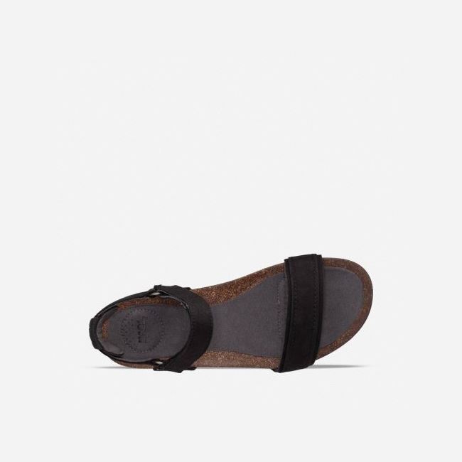 Black Teva Mahonia Stitch Women's Sandals | D1RMWFF