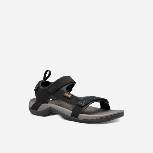 Black Teva Meacham Men's Sandals | HMDINH9