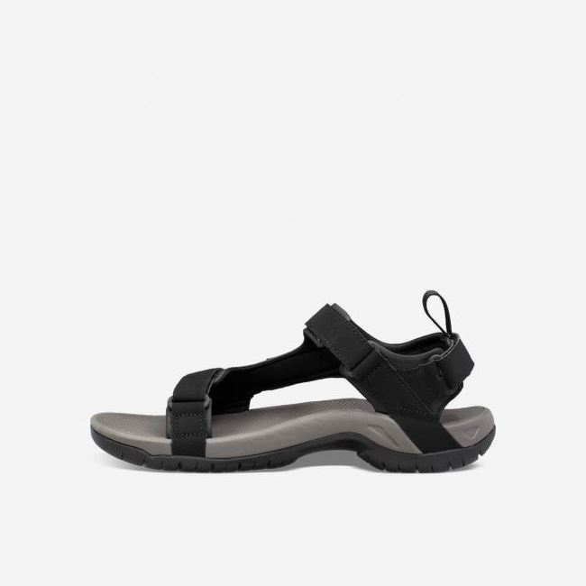 Black Teva Meacham Men's Sandals | HMDINH9