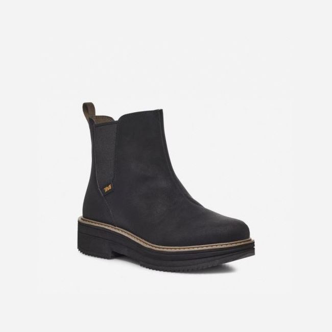 Black Teva Midform Chelsea Women's Boots | 9AX5EZO