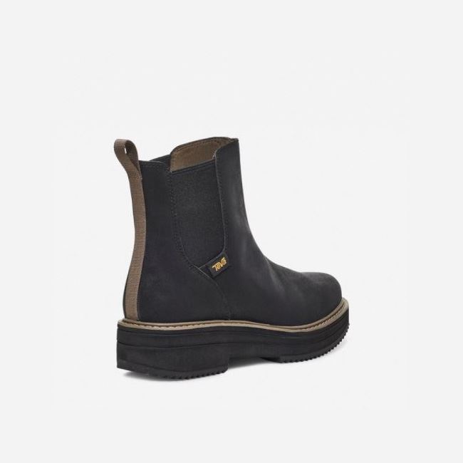 Black Teva Midform Chelsea Women's Boots | 9AX5EZO