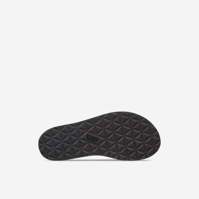 Black Teva Midform Universal Leather Women's Flatforms | 3GNQGPX