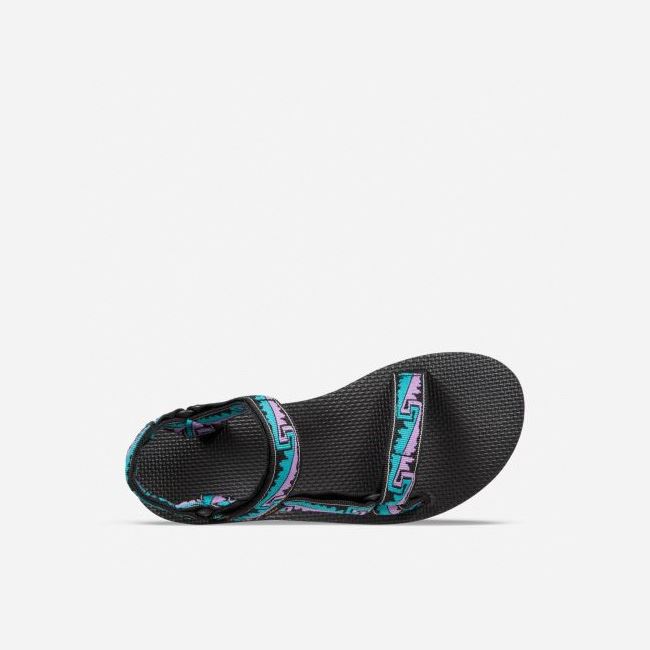 Black Teva Midform Universal Women's Flatforms | B12VR19