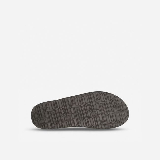 Black Teva Mush II Women's Flip Flops | 5H9YZQA