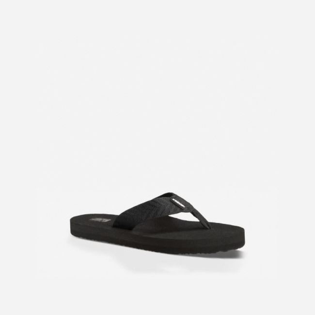 Black Teva Mush II Women's Flip Flops | TERNTVC