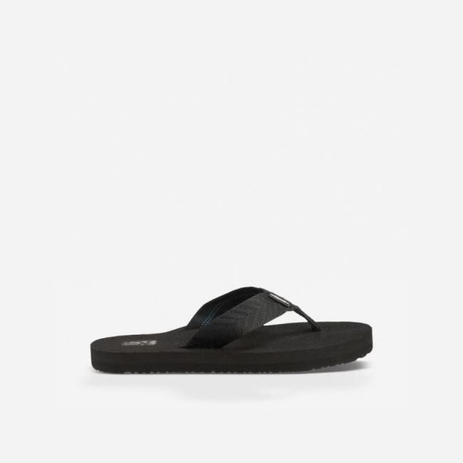 Black Teva Mush II Women\'s Flip Flops | TERNTVC