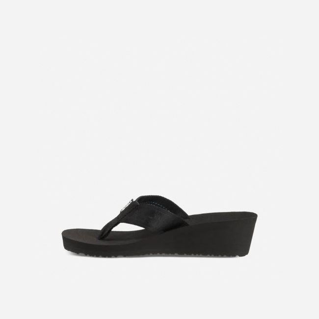 Black Teva Mush Mandalyn Wedge 2 Women's Sandals | 7DVQEPR