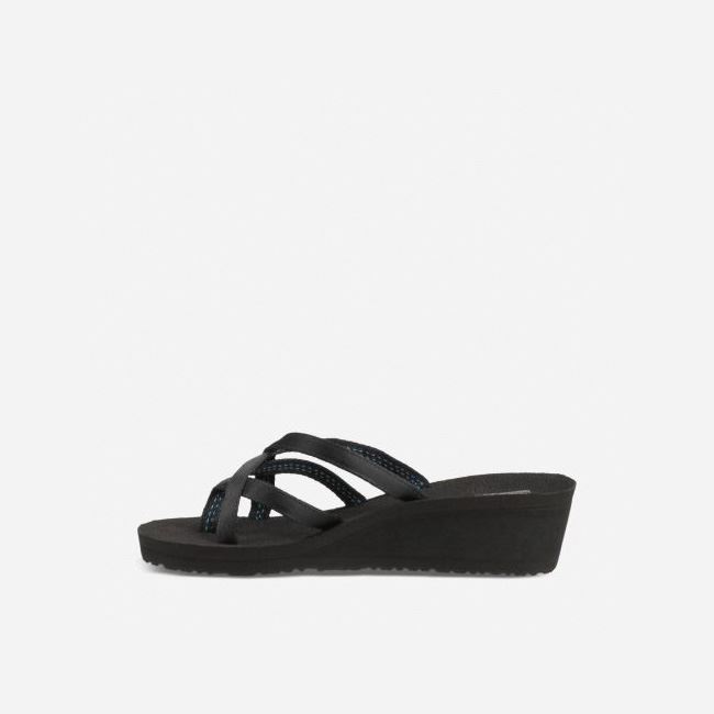 Black Teva Mush Mandalyn Wedge Ola 2 Women's Sandals | WBDRTTA