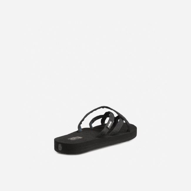 Black Teva Olowahu Women's Flip Flops | 5COAGDA