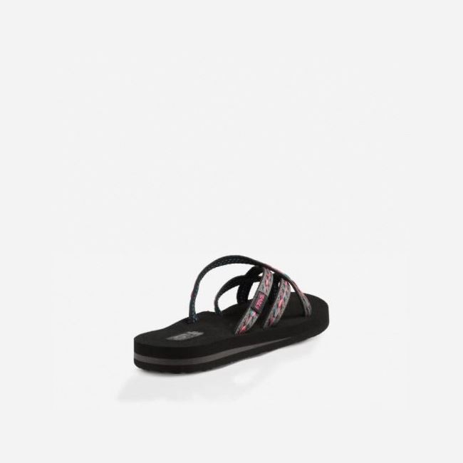 Black Teva Olowahu Women's Sandals | RQHXVR4