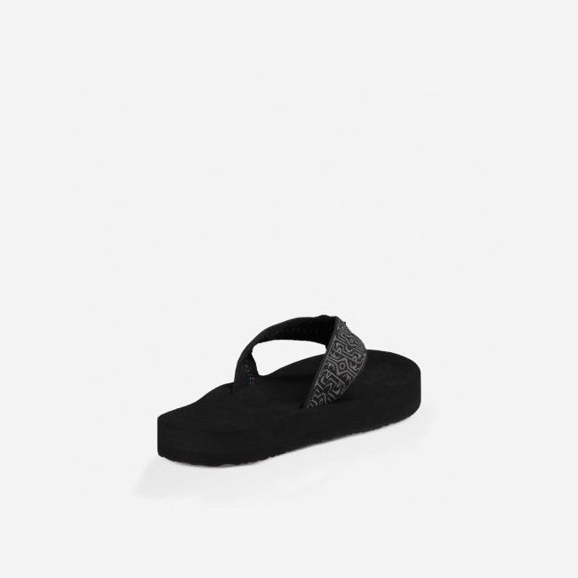 Black Teva Original Mush Men's Flip Flops | V0CTIXV