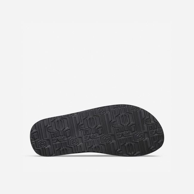 Black Teva Original Mush Men's Flip Flops | V0CTIXV