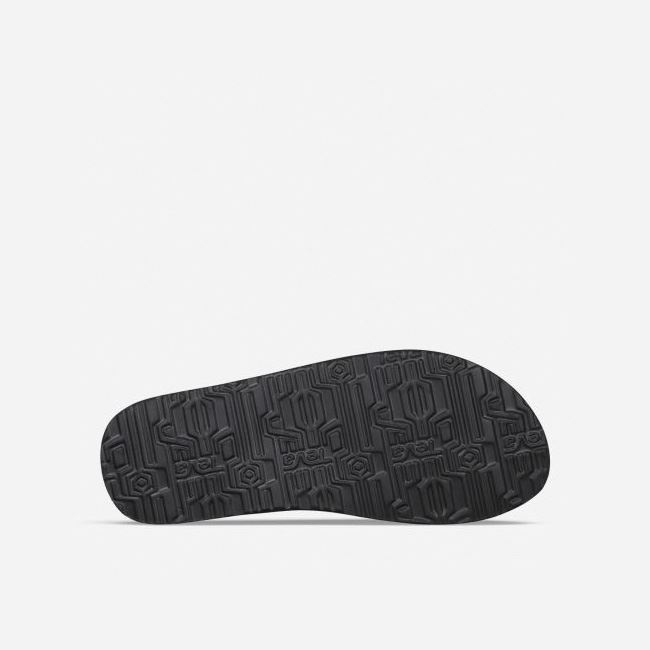 Black Teva Original Mush Women's Flip Flops | UHQQPPO