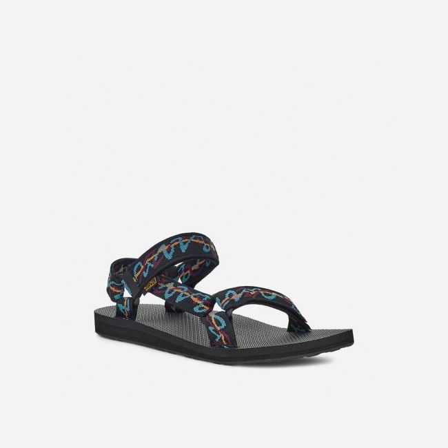 Black Teva Original Universal Men's Sandals | 0THMTG1