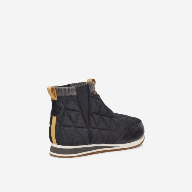 Black Teva ReEMBER MID Women's Boots | B7XASIY